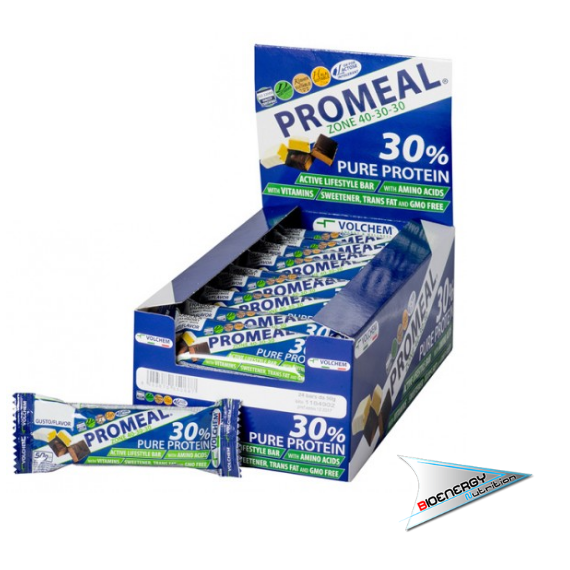 Volchem-PROMEAL ® ZONE 40-30-30 (Conf. 24 barrette proteiche da 50g)   Menta Cacao  